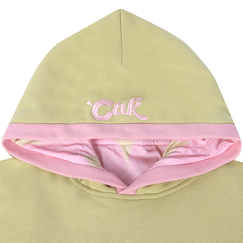 pastel letter print hoodie